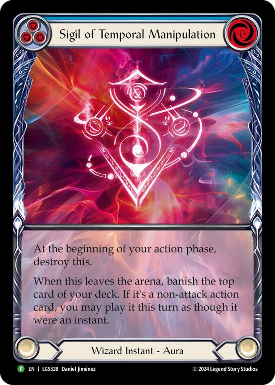 Image for Sigil of Temporal Manipulation (Extended Art) - LGS328 [Flesh and Blood: Promo Cards]