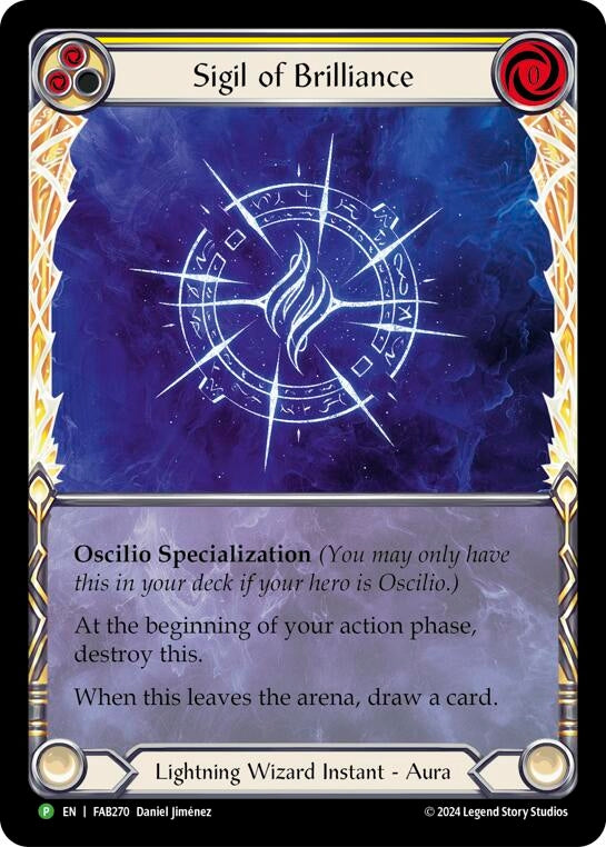 Image for Sigil of Brilliance (Extended Art) - FAB270 [Flesh and Blood: Promo Cards]