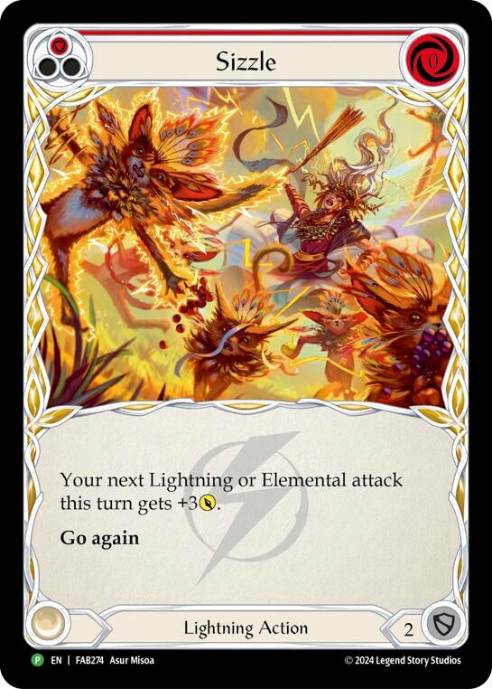 Image for Sizzle (Red) - FAB274 [Flesh and Blood: Promo Cards]