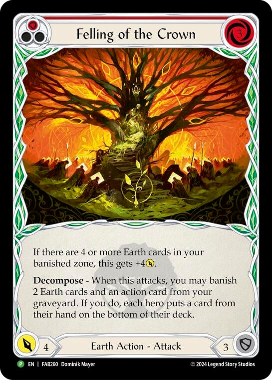 Image for Felling of the Crown - FAB260 [Flesh and Blood: Promo Cards]