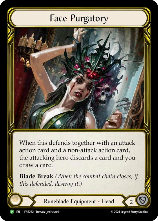 Image for Face Purgatory (Golden) - FAB252 [Flesh and Blood: Promo Cards]