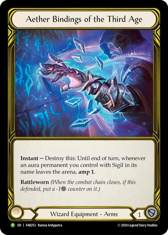 Image for Aether Bindings of the Third Age (Golden) - FAB253 [Flesh and Blood: Promo Cards]
