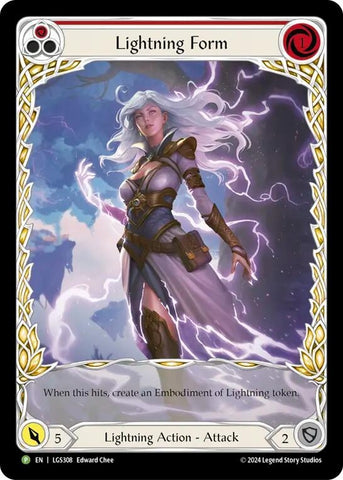 Image for Lightning Form (Red) - LGS308 [Flesh and Blood: Promo Cards]