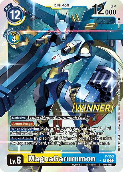 Image for MagnaGarurumon (Store Tournament 2024 Oct. - Dec. Winner Pack) (P-153 P) [D-PR]