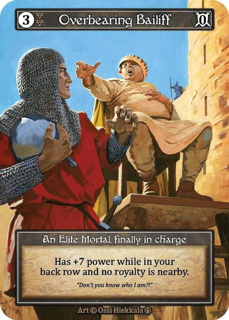 Image for Overbearing Bailiff (Foil) [Arthurian Legends]