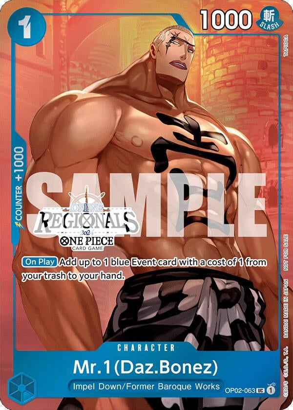 Image for Mr.1 (Daz.Bonez) (Online Regional 2024 Vol. 3) [One Piece Promotion Cards]