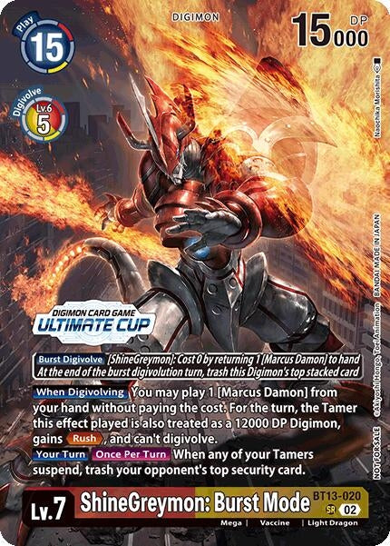 Image for ShineGreymon: Burst Mode (Ultimate Cup 2024) [Versus Royal Knights]