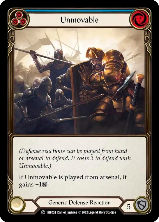 Image for Unmovable (Blue) [Historic Pack 1 Blitz Deck: Bravo]