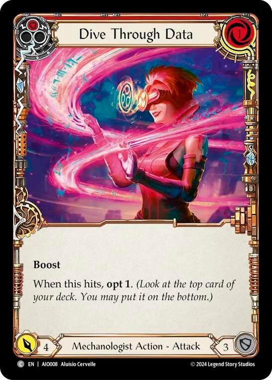 Image for Dive Through Data (Red) [Armory Deck: Dash]