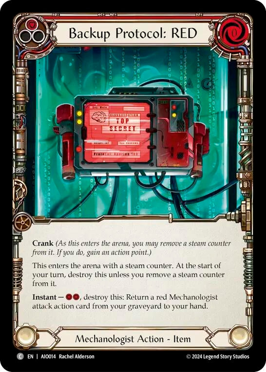 Image for Backup Protocol: RED (Red) [Armory Deck: Dash]