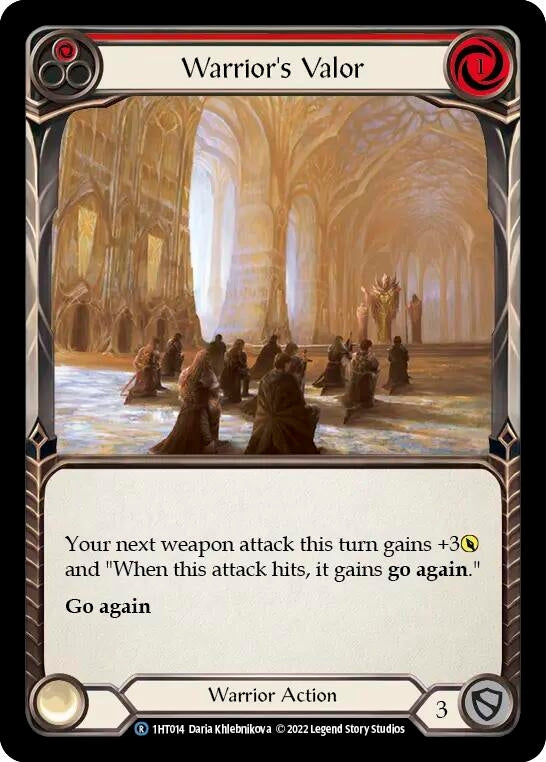 Image for Warrior's Valor (Red) [Historic Pack 1 Blitz Deck: Dorinthea]