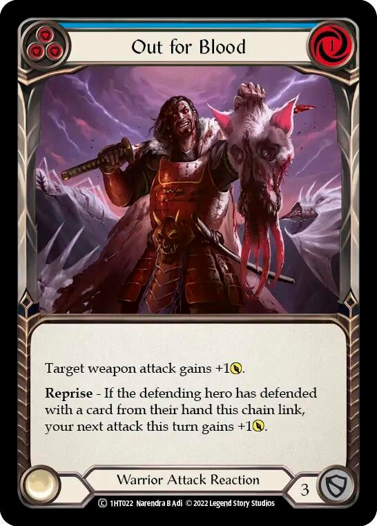 Image for Out for Blood (Blue) [Historic Pack 1 Blitz Deck: Dorinthea]