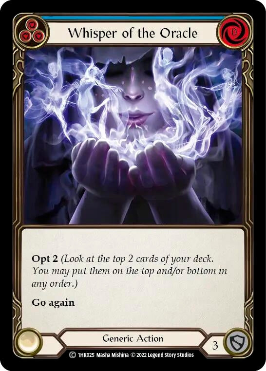 Image for Whisper of the Oracle (Blue) [Historic Pack 1 Blitz Deck: Kano]