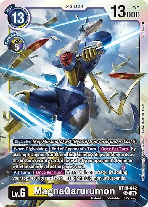 Image for MagnaGarurumon (BT18-042 SR) (Release Special Booster 2.0) (BT18-19) - Digimon Card Game