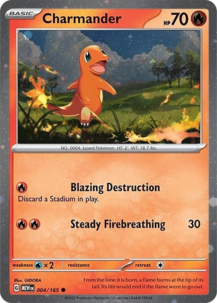 Image for Charmander - 004/165 (Cosmos Holo) [SV: Scarlet & Violet Promo Cards]