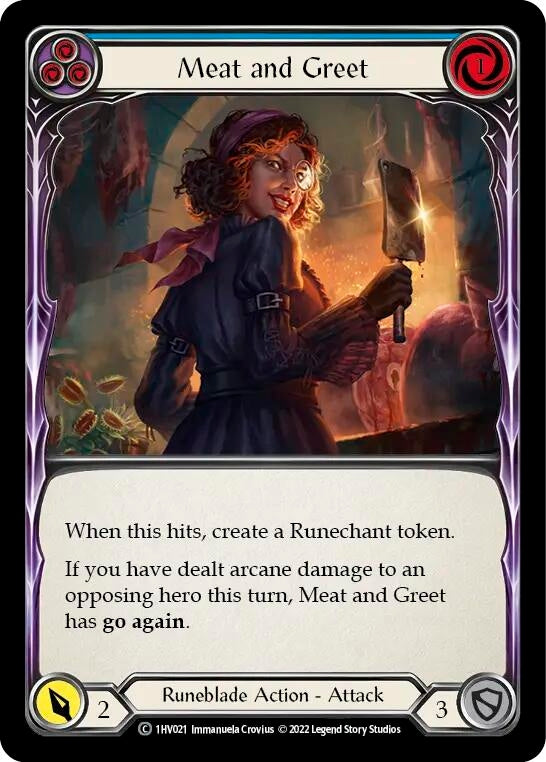 Image for Meat and Greet (Blue) [Historic Pack 1 Blitz Deck: Viserai]