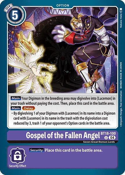 Image for Gospel of the Fallen Angel [Release Special Booster 2.0]