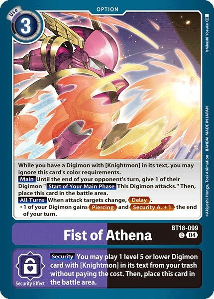 Image for Fist of Athena [Release Special Booster 2.0]