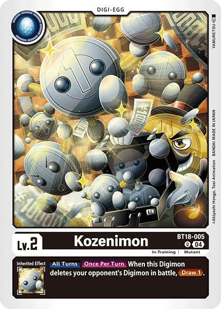 Image for Kozenimon (BT18-005 U) (Release Special Booster 2.0) (BT18-19) - Digimon Card Game