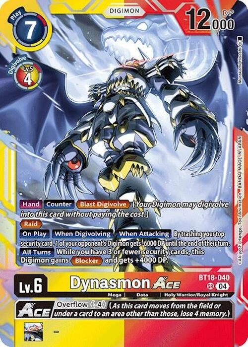 Image for Dynasmon ACE (BT18-040 SR) (Release Special Booster 2.0) (BT18-19) - Digimon Card Game