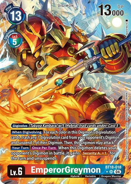Image for EmperorGreymon (Alternate Art) [Release Special Booster 2.0]