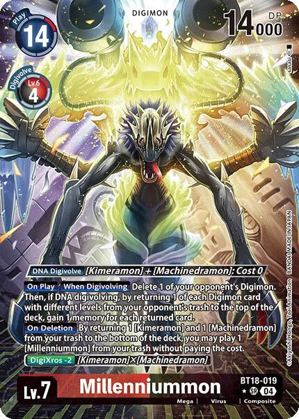 Image for Millenniummon (Alternate Art) (BT18-019 SR) (Release Special Booster 2.0) (BT18-19) - Digimon Card Game