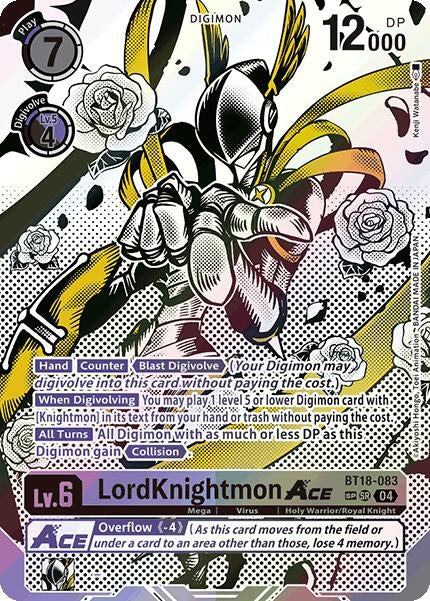 Image for LordKnightmon ACE (Textured) (BT18-083 SR) (Release Special Booster 2.0) (BT18-19) - Digimon Card Game