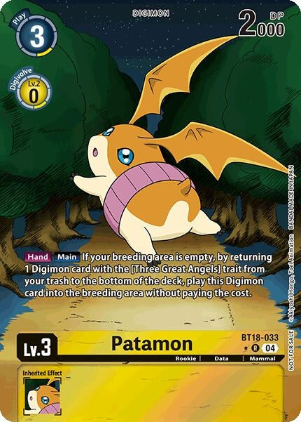 Image for Patamon (Release Special Booster 2.0: Box Promotion Pack) (BT18-033 R) [BT18-20]