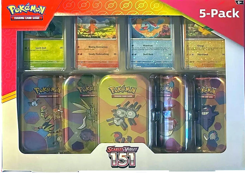 Image for Costco Pokemon Scarlet & Violet 151 Mini Tin 5-pack (Magneton) [MCAP]
