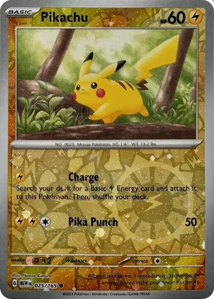 Image for Pikachu - 025/165 (Cosmos Holo) (Costco Exclusive) [Miscellaneous Cards & Products]