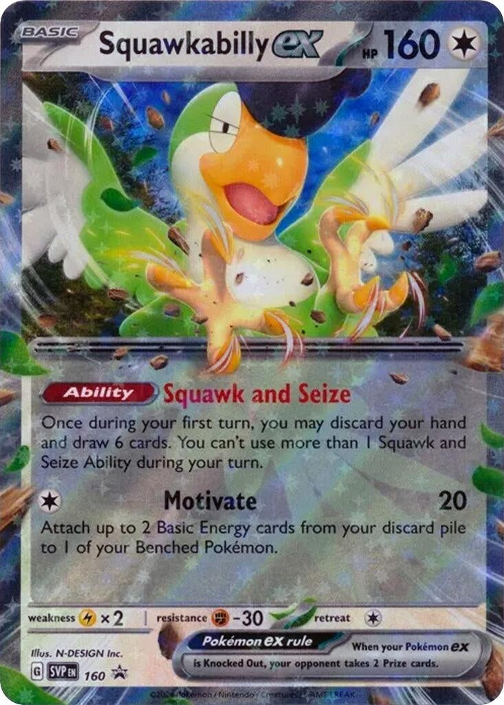 Image for Squawkabilly ex - SVP160 [SV: Scarlet & Violet Promo Cards]
