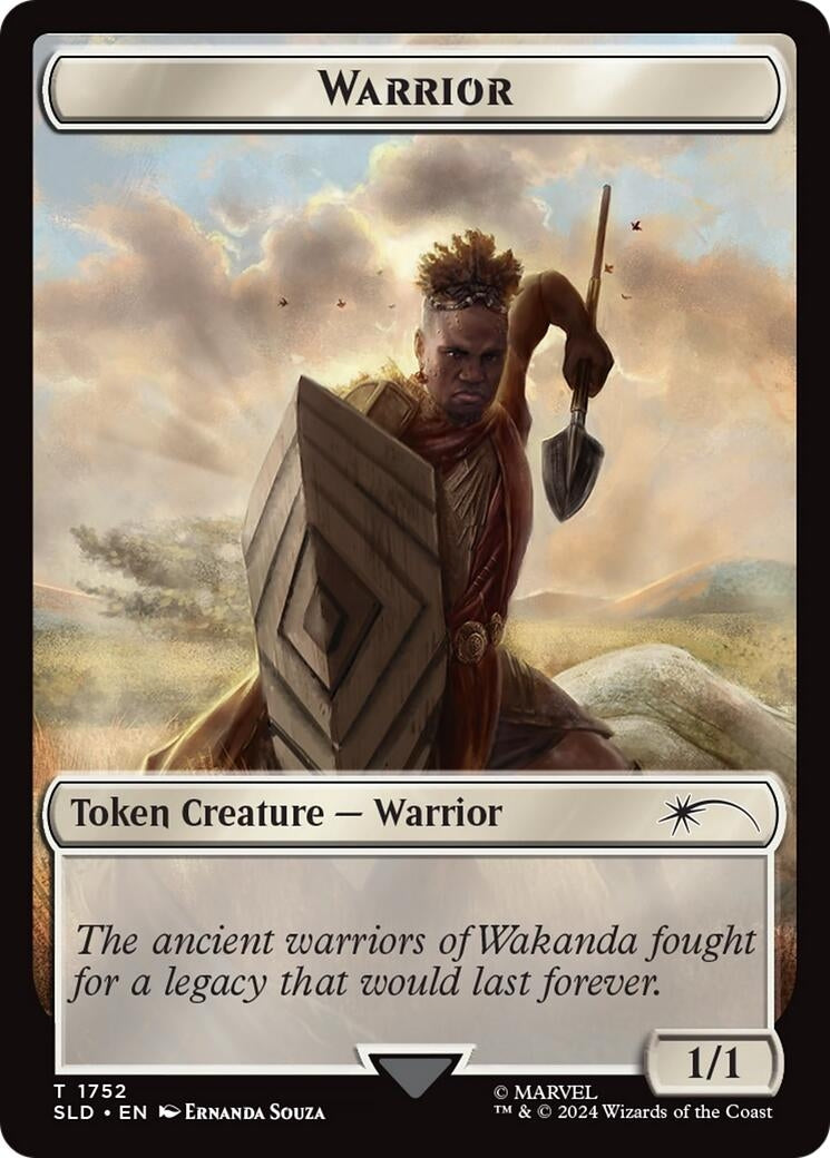 Image for Warrior Token (Rainbow Foil)