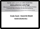 Image for Code Card - Sword & Shield Build & Battle Box [SWSH01]