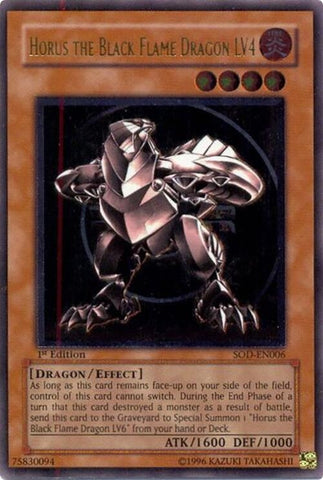 Horus The Black Flame Dragon LV4 UTR (SOD-EN006)