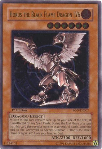 Horus the Black Flame Dragon LV6 UTR (SOD-EN007)