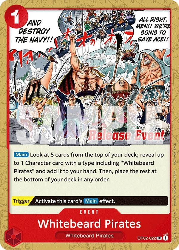 Image for Whitebeard Pirates (ST15 - ST20 Release Event Pack) [One Piece Promotion Cards]