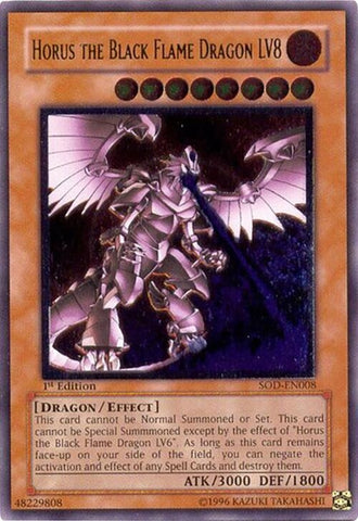 Horus the Black Flame Dragon LV8 UTR (SOD-EN008)