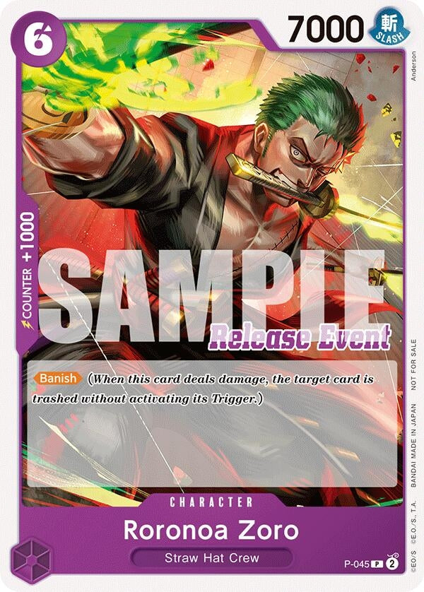Image for Roronoa Zoro (ST15 - ST20 Release Event Pack) [One Piece Promotion Cards]