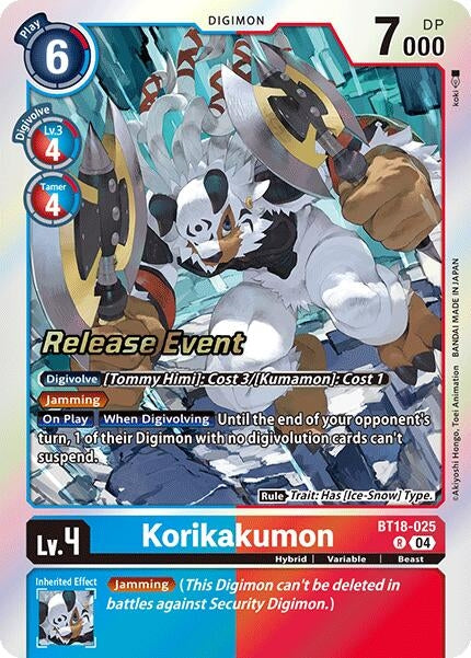 Image for Korikakumon (BT18-025 R) (Release Special Booster 2.0 Celebration Event Cards) (BT18-19_PR) - Digimon Card Game