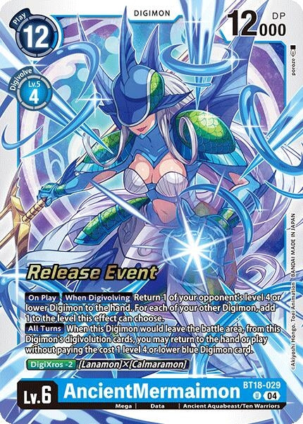 Image for AncientMermaimon (BT18-029 U) (Release Special Booster 2.0 Celebration Event Cards) (BT18-19_PR) - Digimon Card Game