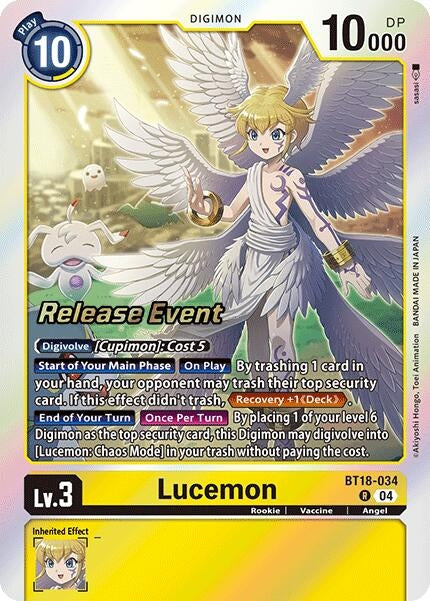 Image for Lucemon (BT18-034 R) (Release Special Booster 2.0 Celebration Event Cards) (BT18-19_PR) - Digimon Card Game
