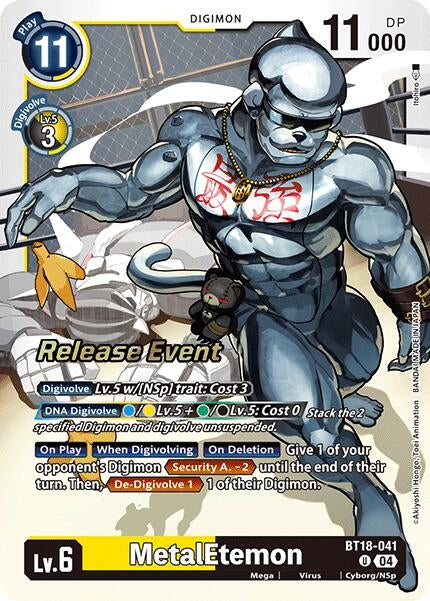 Image for MetalEtemon (BT18-041 U) (Release Special Booster 2.0 Celebration Event Cards) (BT18-19_PR) - Digimon Card Game