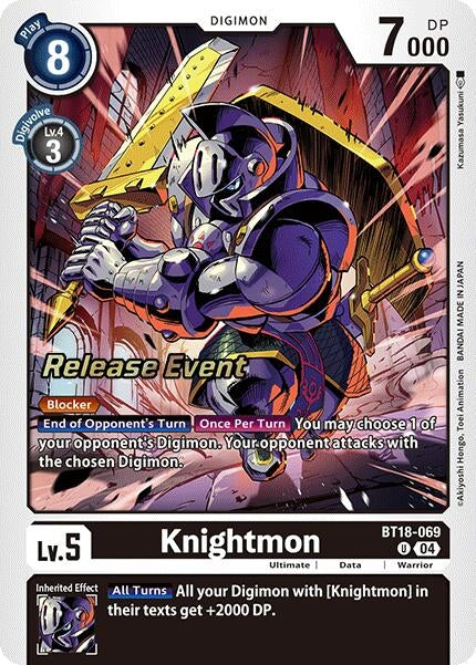 Image for Knightmon (BT18-069 U) (Release Special Booster 2.0 Celebration Event Cards) (BT18-19_PR) - Digimon Card Game
