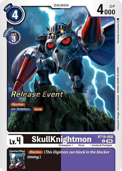 Image for SkullKnightmon (BT19-058 U) (Release Special Booster 2.0 Celebration Event Cards) (BT18-19_PR) - Digimon Card Game