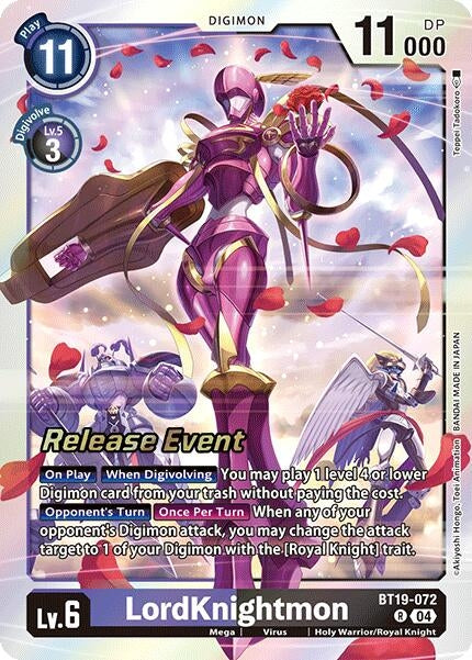 Image for LordKnightmon (BT19-072 R) (Release Special Booster 2.0 Celebration Event Cards) (BT18-19_PR) - Digimon Card Game