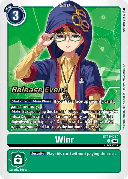 Image for Winr (BT19-084 U) (Release Special Booster 2.0 Celebration Event Cards) (BT18-19_PR) - Digimon Card Game