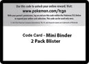 Image for Code Card - Mini Binder 2 Pack Blister [SM02]