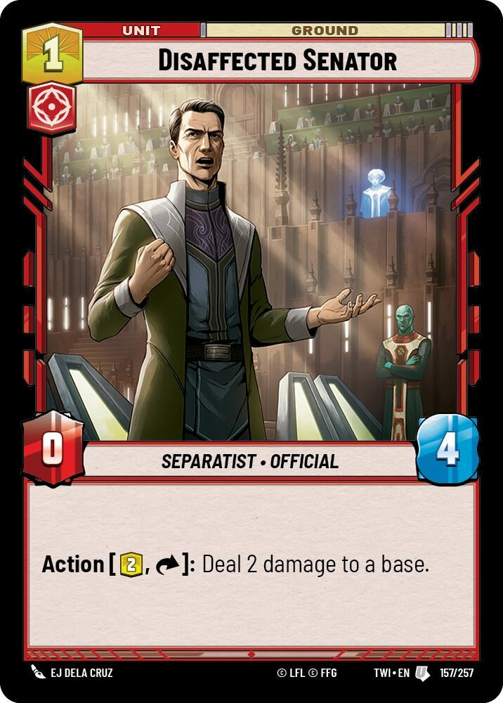Image for Disaffected Senator [Twilight of the Republic]