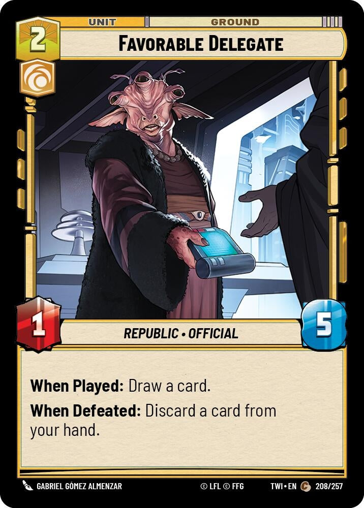 Image for Favorable Delegate [Twilight of the Republic]