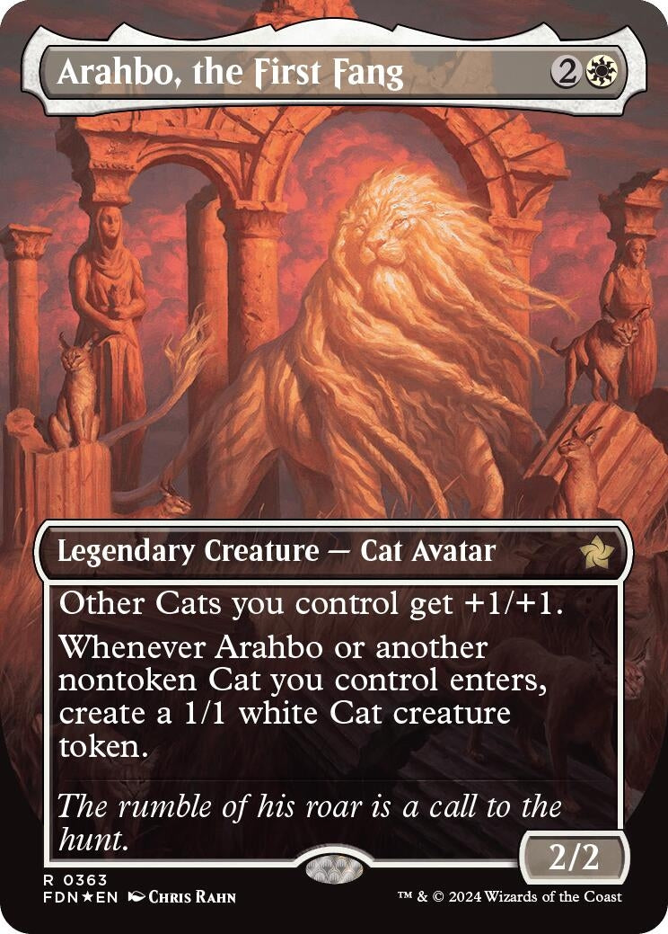 Image for Arahbo, the First Fang (Borderless) (Mana Foil)